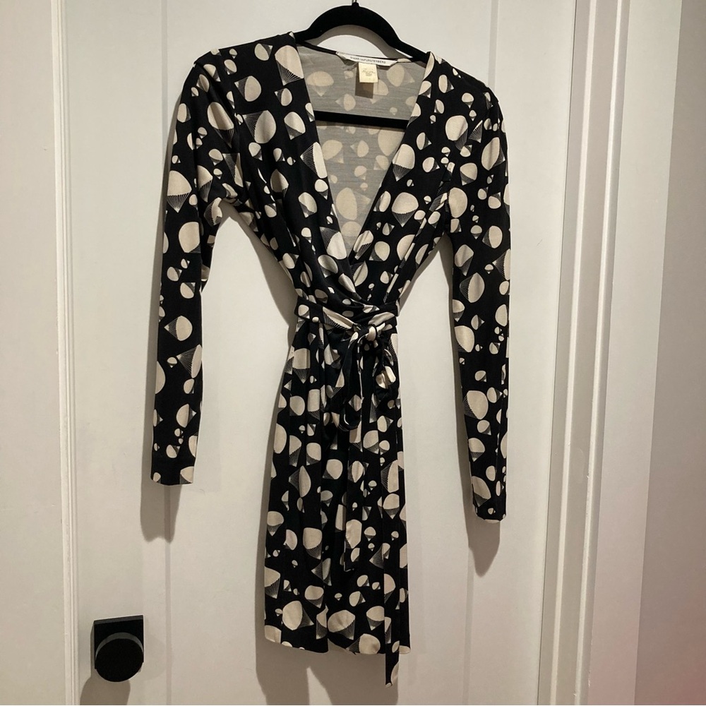 DVF hot air balloon wrap dress